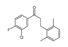 3'-CHLORO-3-(2,6-DIMETHYLPHENYL)-4'-FLUOROPROPIOPHENONE structure