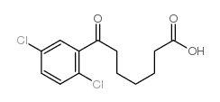 7-(2,5-dichlorophenyl)-7-oxoheptanoic acid structure