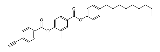 (4-nonylphenyl) 4-(4-cyanobenzoyl)oxy-3-methylbenzoate Structure