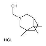 3-AZABICYCLO(3.2.1)OCTANE-3-METHANOL, 1,8,8-TRIMETHYL-, HYDROCHLORIDE structure