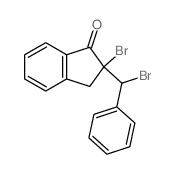 2-Bromo-2-(bromo(phenyl)methyl)-1-indanone结构式