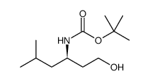 Carbamic acid, N-[(1R)-1-(2-hydroxyethyl)-3-methylbutyl]-, 1,1-dimethylethyl ester Structure