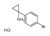 1-(4-bromophenyl)cyclopropanamine hydrochloride structure