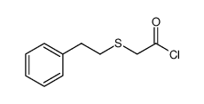 Acetyl chloride, 2-[(2-phenylethyl)thio]结构式