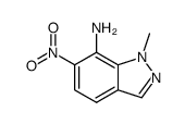 1-methyl-6-nitro-1H-indazol-7-ylamine结构式