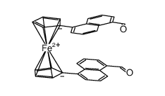 1,1'-bis(5-formyl-1-naphthyl)ferrocene Structure