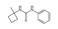 N-Phenyl-N'-<1-methyl-cyclobutyl-(1)>-thioharnstoff Structure