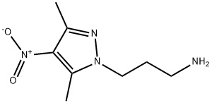 1H-PYRAZOLE-1-PROPANAMINE, 3,5-DIMETHYL-5-NITRO-结构式