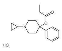 (1-cyclopropyl-4-phenylpiperidin-4-yl) propanoate,hydrochloride结构式