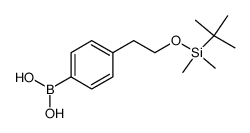 (4-{2-[(tert-butyldimethylsilyl)oxy]ethyl}phenyl)boronic acid Structure