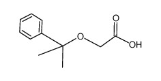 2-(1-methyl-1-phenylethoxy)acetic acid structure