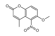 6-methoxy-4-methyl-5-nitrochromen-2-one Structure