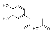 acetic acid,4-prop-2-enylbenzene-1,2-diol Structure