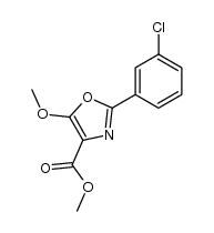 4-Carbomethoxy-5-methoxy-2-(3'-chlorophenyl)oxazole Structure