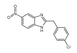 2-(4-氯苄基)-6-硝基-1H-苯并[d]咪唑结构式