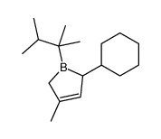 2-cyclohexyl-1-(2,3-dimethylbutan-2-yl)-4-methyl-2,5-dihydroborole Structure