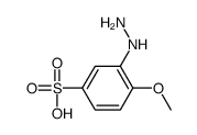 3-hydrazinyl-4-methoxybenzenesulfonic acid Structure