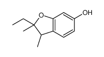 2-ethyl-2,3-dimethyl-3H-1-benzofuran-6-ol结构式