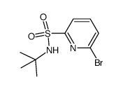 6-bromo-pyridine-2-(N-tert-butyl)-sulfonamide结构式