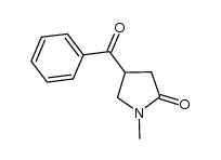 4-benzoyl-1-methyl-pyrrolidin-2-one Structure