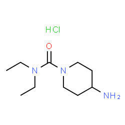 4-Amino-N,N-diethylpiperidine-1-carboxamide hydrochloride Structure