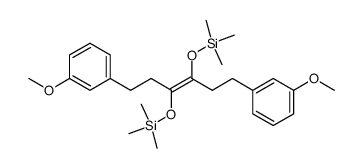 (E)-4,5-bis(3-methoxyphenethyl)-2,2,7,7-tetramethyl-3,6-dioxa-2,7-disilaoct-4-ene结构式