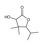 3-hydroxy-5-isopropyl-4,4-dimethyl-dihydro-furan-2-one Structure