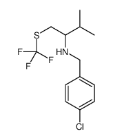 N-(4-Chlorobenzyl)-3-methyl-1-[(trifluoromethyl)sulfanyl]-2-butan amine结构式