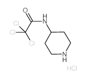 2,2,2-Trichloro-N-(4-piperidinyl)acetamide hydrochloride结构式