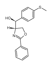 (S)-(4-(methylthio)phenyl)((S)-2-phenyl-4,5-dihydrooxazol-4-yl)methanol Structure