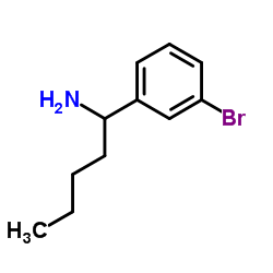 1-(3-Bromophenyl)-1-pentanamine结构式