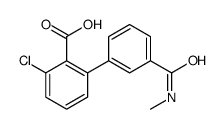 2-chloro-6-[3-(methylcarbamoyl)phenyl]benzoic acid结构式