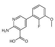 2-amino-5-(2-fluoro-3-methoxyphenyl)pyridine-3-carboxylic acid Structure