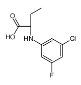 (2R)-2-(3-chloro-5-fluoroanilino)butanoic acid Structure