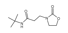 N-[2-(N'-tert-butylcarbamoyl)ethyl]oxazolidinone Structure