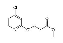 methyl 3-(4-chloropyridin-2-yl)oxypropanoate Structure