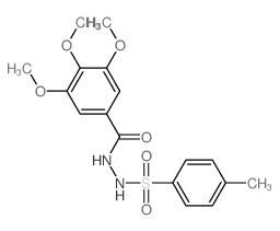 Benzoic acid,3,4,5-trimethoxy-, 2-[(4-methylphenyl)sulfonyl]hydrazide structure