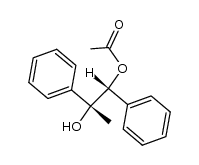 threo-2-Hydroxy-1-acetoxy-1,2-diphenyl-propan结构式