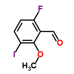 6-Fluoro-3-iodo-2-methoxybenzaldehyde结构式