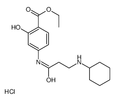 ethyl 4-[3-(cyclohexylamino)propanoylamino]-2-hydroxybenzoate,hydrochloride结构式