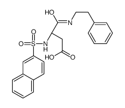 N-(2-naphthalenesulfonyl)aspartyl-(2-phenethyl)amide structure