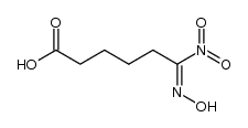 6-hydroxyimino-6-nitrohexanoic acid Structure