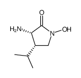 2-Pyrrolidinone,3-amino-1-hydroxy-4-(1-methylethyl)-,trans-(9CI) Structure