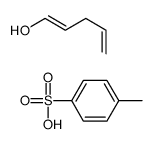 4-methylbenzenesulfonic acid,penta-1,4-dien-1-ol结构式