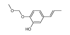 2-Methoxymethoxy-5-((E)-propenyl)-phenol Structure