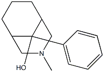 (1β,5β,9-anti)-3-Methyl-9-phenyl-3-azabicyclo[3.3.1]nonan-9-ol结构式