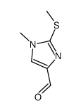 1H-Imidazole-4-carboxaldehyde, 1-methyl-2-(methylthio)- (9CI) Structure