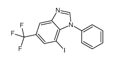 7-iodo-1-phenyl-5-(trifluoromethyl)benzimidazole Structure