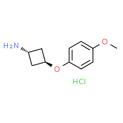 cyclobutanamine, 3-(4-methoxyphenoxy)-, hydrochloride (1:1), trans- picture