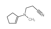 Propanenitrile,3-(1-cyclopenten-1-ylmethylamino)- Structure